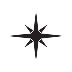 Obraz premium Eight-Pointed Star Icon Simple, Elegant, and Versatile Design Element
