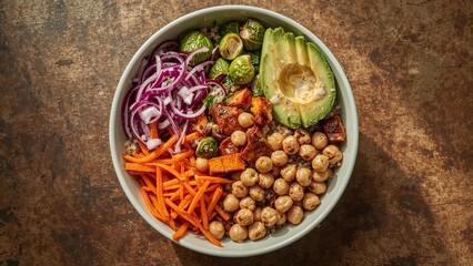 Fototapeta premium bowl of vegan meal