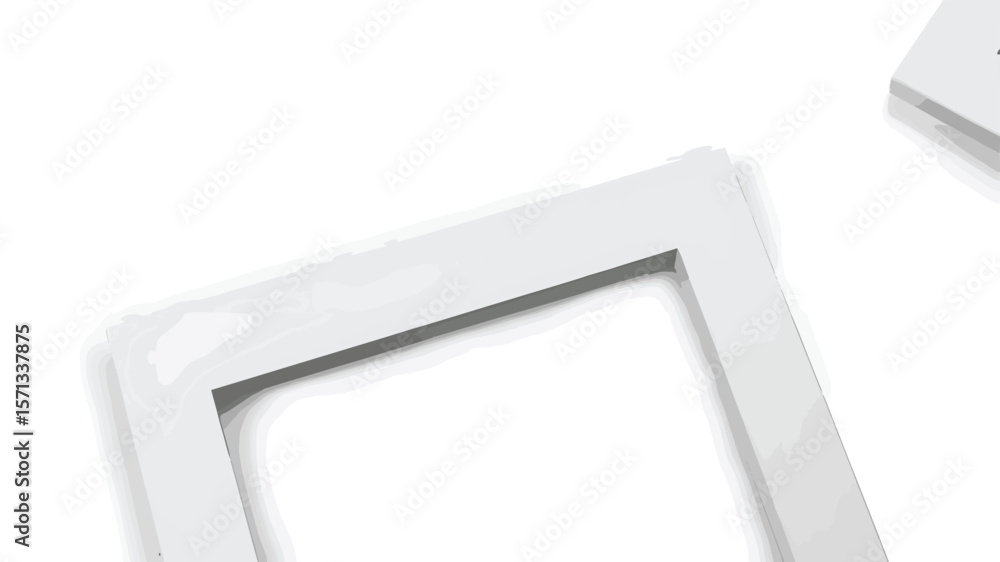 Aufkleber geometric frames with subtle shading abstract borders