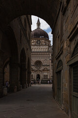 Cappella Colleoni viewed from Piazza Vecchia in Bergamo Alta