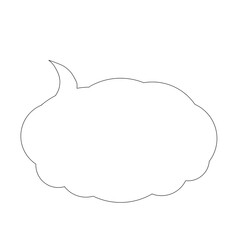 吹き出し(もくもく)