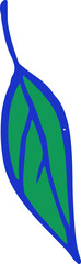 Green leaf doodle