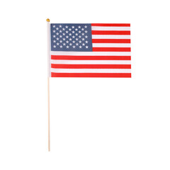 Fototapeta premium American flag on transparent background