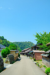 島根県　石見銀山の町並み