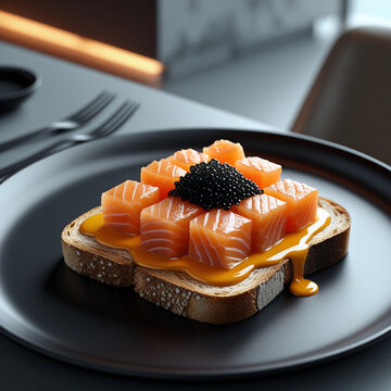 sushi with salmon