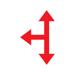 road direction arrows icon