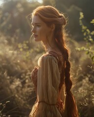 The princess smiling in the sunlight