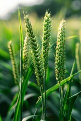 Golden light and shadow on a sunny field