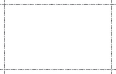 長方形のシルバーチェーンのフレーム素材　Adobe Illustrator Artwork