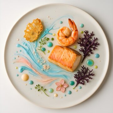 cream cheese with salmon and shrimp