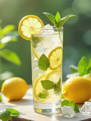 lemon cocktail with lime