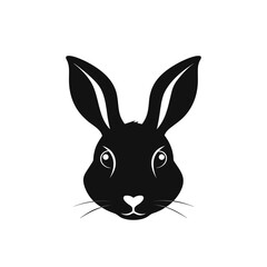 vector illustration of a rabbit head