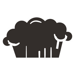 Cupcake icon black_1