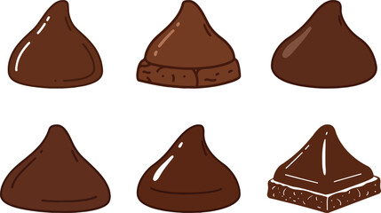 chocolate chip vector illustration art design