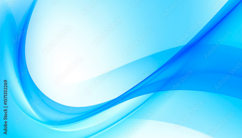 Poster abstract blue wave background design for text space