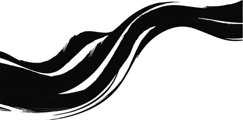 Obraz premium Black vector silhouette illustration of a horse, ideal for tribal art and tattoo designs