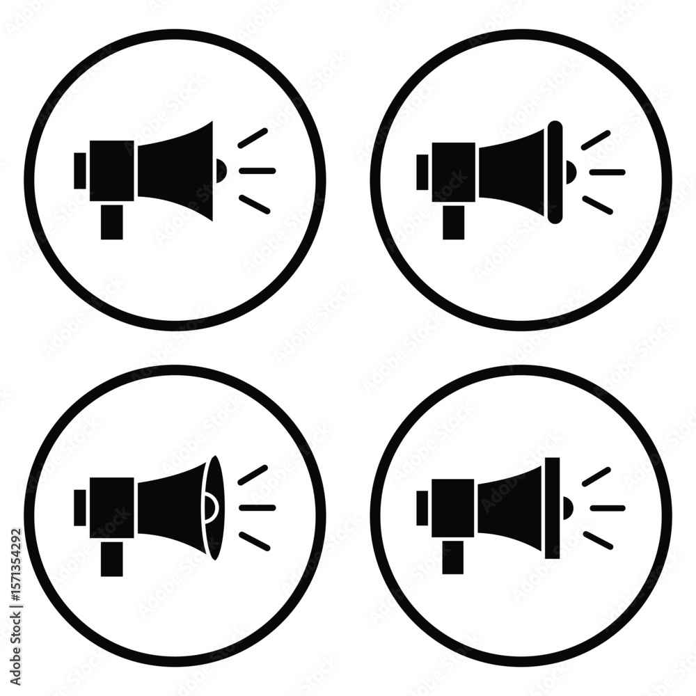 Poster black outline speaker icon. graphic element vector icon representing volume, sound, or output. speak
