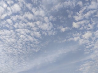 blue sky with white clouds