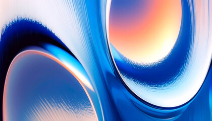 abstract blue wave gradient glass texture background