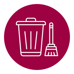 Garbage Cleaning Icon