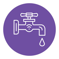 Obraz premium Water Tap Icon