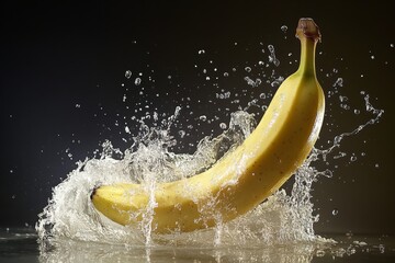 Banana on a background