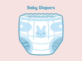 cute baby diapers, cute diaper illustrations