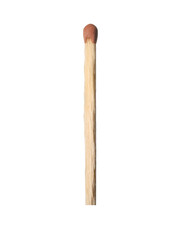 One match with brown head isolated on white