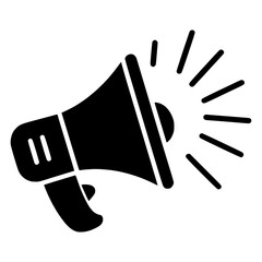 Megaphone with Sound Burst Icon