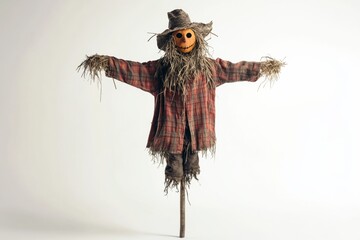 Scarecrow Standing in a isolated background