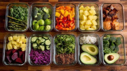 Balanced Clean Eating Meal Preparation