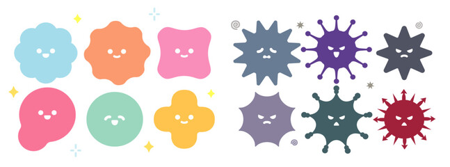 菌　ウイルス Bacteria, Virus © seira shinada