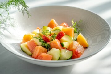Bowl of Fresh Fruit on Kitchen Counter