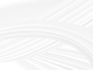 Clean woven beautiful silky soft fabric white abstract smooth curve shape decorative fashion textile background