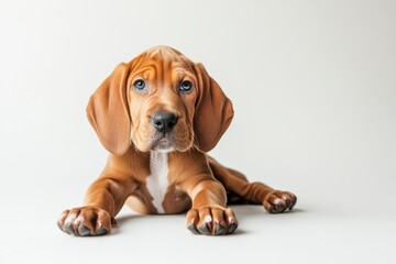playful dog puppy isolated with a copy space
