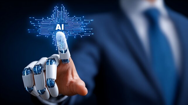 AI Technology and Robotic Hand Touch on Digital Interface