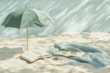 holidays and summer background with a copy space