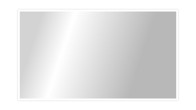 Transparent shiny glass plate. Clear glass showcase on a transparent background. Realistic laptop or TV screen glare or reflection. Vector illustration.