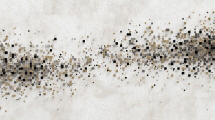 Abstract u-turn sign art created from scattered gigapixel pixels in a digital environment for contemporary viewpoints