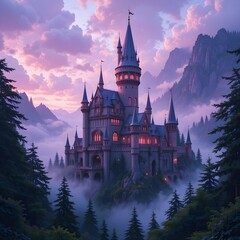 Ethereal Fairy Tale Castle