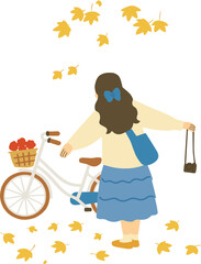 Girl Enjoying Autumn