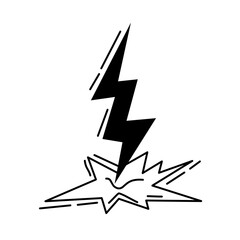 vector doodle bomb effect