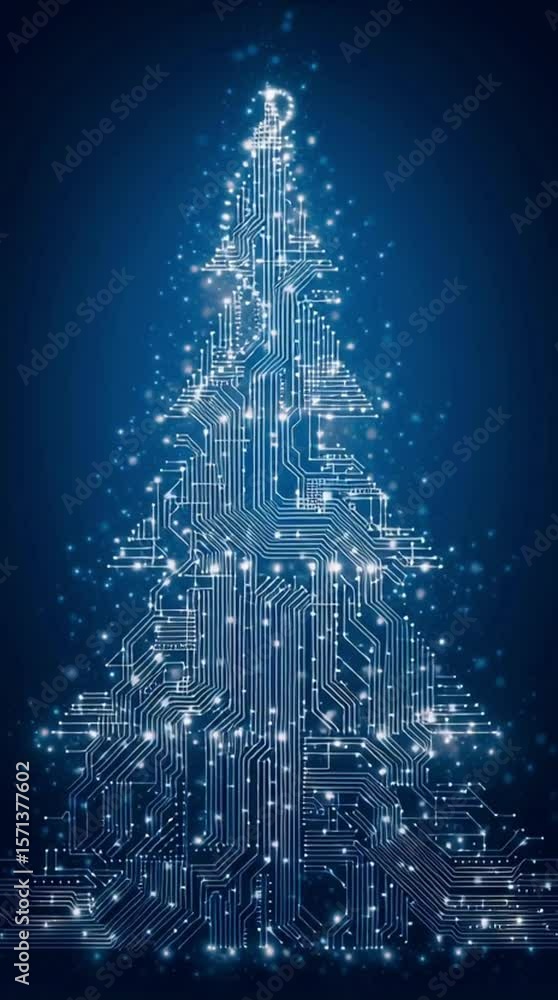 Poster abstract circuit board background with glowing traces - futuristic technology and digital network co