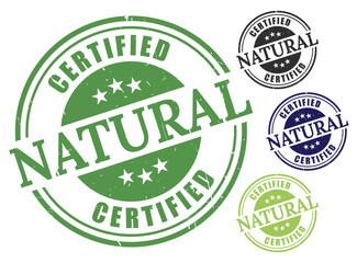 Organic Certification Badge Set, Natural Product Guarantee Stamps
