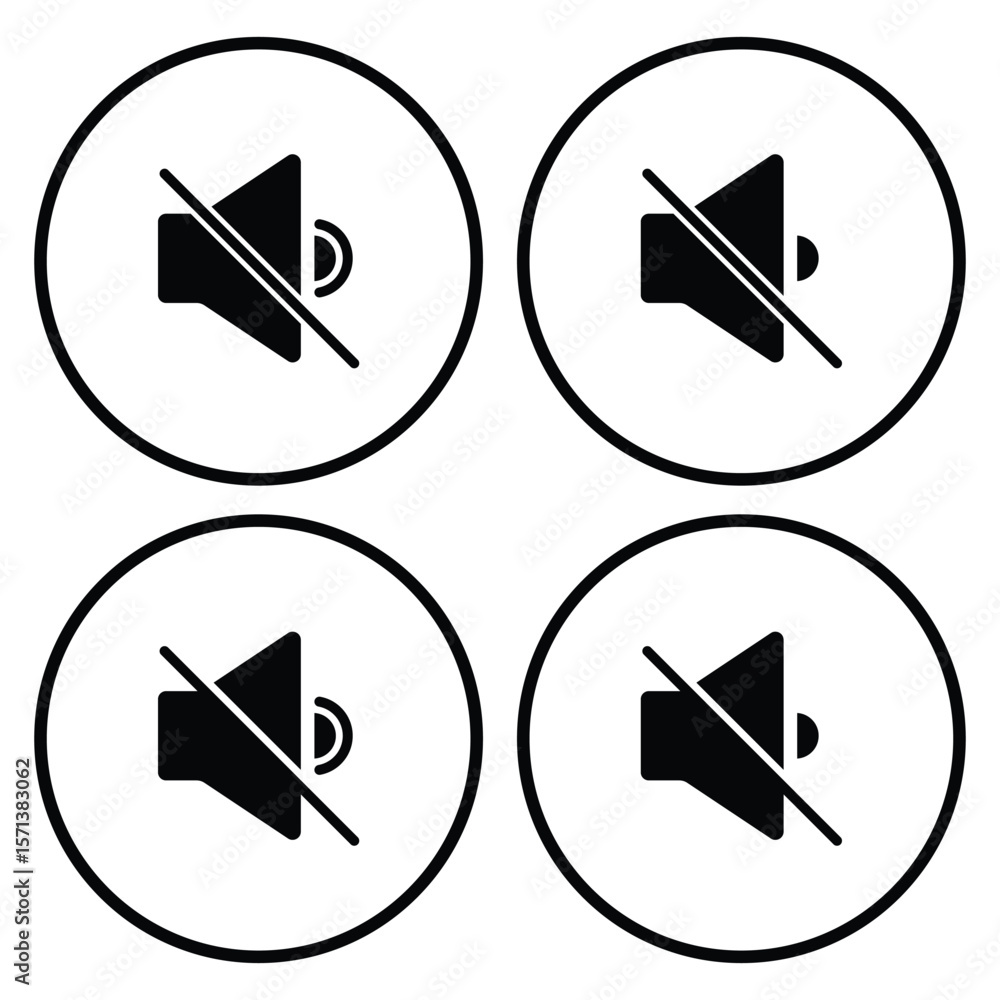 Poster speaker icon simple flat icon vector symbol. speaker sound icon with audio wave lines. speaker with 