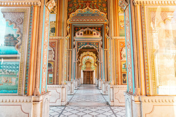 Patrika Gate, a Vibrant and Ornately Designed Monument at Jawahar Circle in Jaipur, Rajasthan. Showcasing the Colorful Heritage of the Pink City