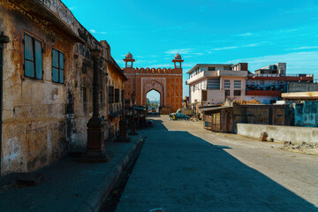 Jaipur Gate, a beautifully carved historical entrance in Jaipur, Rajasthan, India