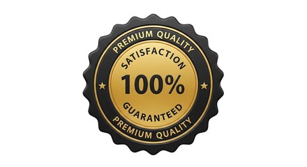 Premium quality and satisfaction guaranteed 100 percent gold badge