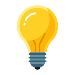 Outline Light Bulb Illustration Design