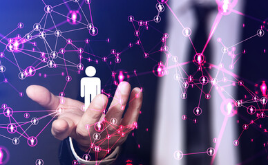 mano, risorse umane, network di persone, rete di relazioni, connessione internet, hr
